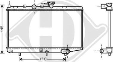 Diederichs 8654005 - Radiatore, Raffreddamento motore autozon.pro