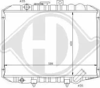 Diederichs 8689005 - Radiatore, Raffreddamento motore autozon.pro