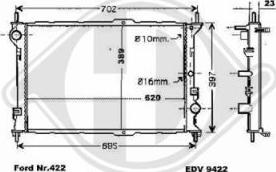 Diederichs 8145465 - Radiatore, Raffreddamento motore autozon.pro