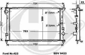 Diederichs 8145466 - Radiatore, Raffreddamento motore autozon.pro