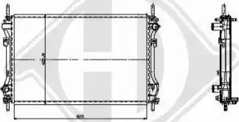 Diederichs 8145407 - Radiatore, Raffreddamento motore autozon.pro