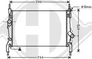 Diederichs 8145502 - Radiatore, Raffreddamento motore autozon.pro