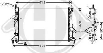 Diederichs 8146504 - Radiatore, Raffreddamento motore autozon.pro