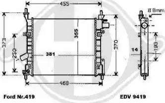 Diederichs 8146006 - Radiatore, Raffreddamento motore autozon.pro