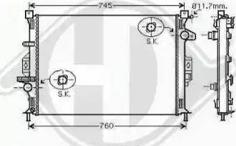 Diederichs 8142806 - Radiatore, Raffreddamento motore autozon.pro