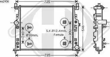 Diederichs 8169105 - Radiatore, Raffreddamento motore autozon.pro