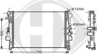 Diederichs 8166604 - Radiatore, Raffreddamento motore autozon.pro