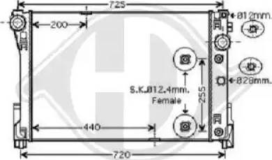 Diederichs 8167203 - Radiatore, Raffreddamento motore autozon.pro