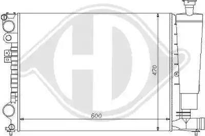 Diederichs 8109143 - Radiatore, Raffreddamento motore autozon.pro