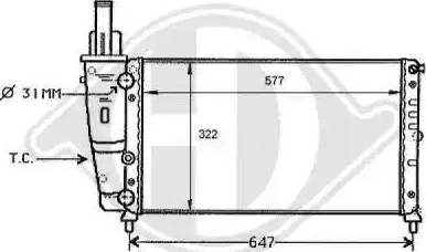 Diederichs 8109154 - Radiatore, Raffreddamento motore autozon.pro