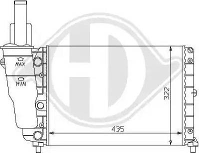 Diederichs 8109156 - Radiatore, Raffreddamento motore autozon.pro