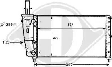 Diederichs 8109158 - Radiatore, Raffreddamento motore autozon.pro