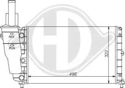 Diederichs 8109157 - Radiatore, Raffreddamento motore autozon.pro