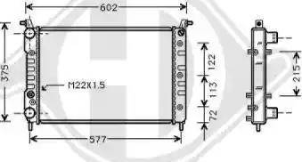 Diederichs 8109210 - Radiatore, Raffreddamento motore autozon.pro