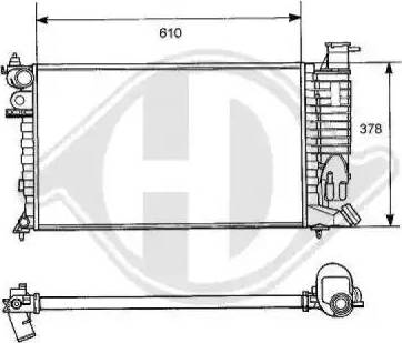 Diederichs 8104147 - Radiatore, Raffreddamento motore autozon.pro