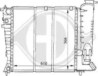 Diederichs 8104167 - Radiatore, Raffreddamento motore autozon.pro