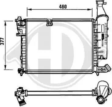 Diederichs 8104113 - Radiatore, Raffreddamento motore autozon.pro