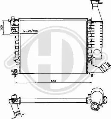 Diederichs 8104185 - Radiatore, Raffreddamento motore autozon.pro