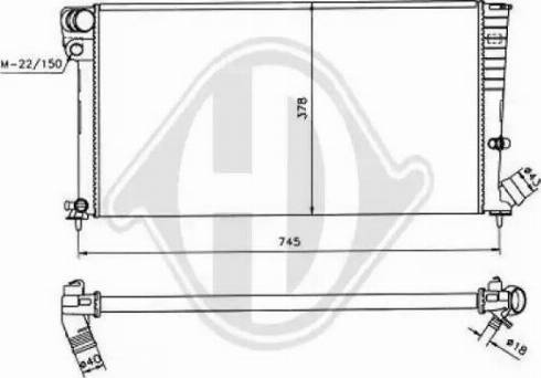 Diederichs 8104182 - Radiatore, Raffreddamento motore autozon.pro