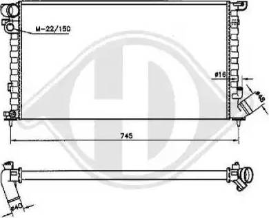 Diederichs 8104187 - Radiatore, Raffreddamento motore autozon.pro