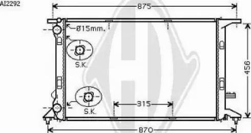 Diederichs 8101805 - Radiatore, Raffreddamento motore autozon.pro