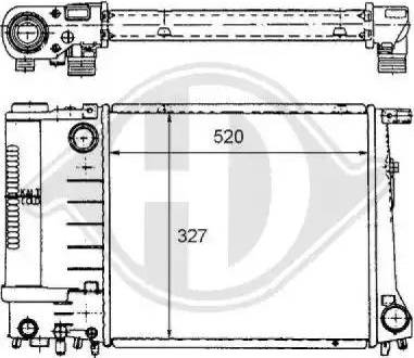 Diederichs 8102169 - Radiatore, Raffreddamento motore autozon.pro