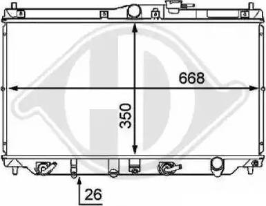 Diederichs 8111151 - Radiatore, Raffreddamento motore autozon.pro