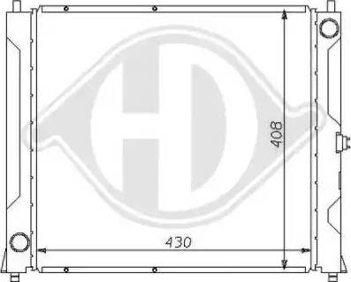 Diederichs 8111136 - Radiatore, Raffreddamento motore autozon.pro