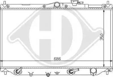 Diederichs 8111122 - Radiatore, Raffreddamento motore autozon.pro