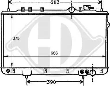 Diederichs 8112109 - Radiatore, Raffreddamento motore autozon.pro