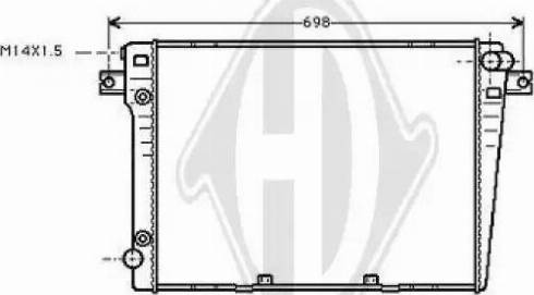 Diederichs 8112105 - Radiatore, Raffreddamento motore autozon.pro