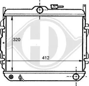 Diederichs 8112108 - Radiatore, Raffreddamento motore autozon.pro