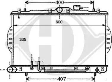 Diederichs 8112107 - Radiatore, Raffreddamento motore autozon.pro