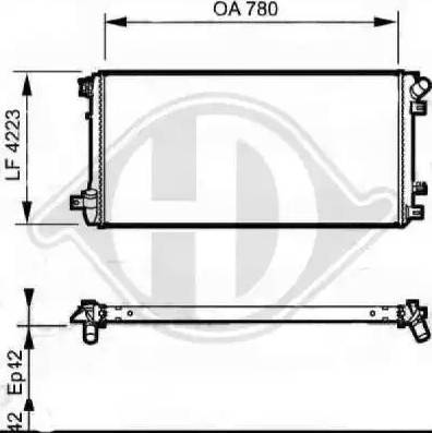 Diederichs 8188606 - Radiatore, Raffreddamento motore autozon.pro