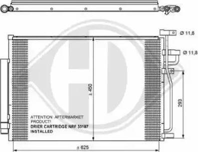 Diederichs 8187000 - Condensatore, Climatizzatore autozon.pro