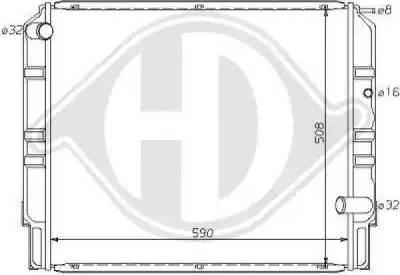 Diederichs 8139114 - Radiatore, Raffreddamento motore autozon.pro