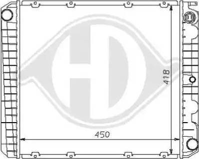 Diederichs 8139112 - Radiatore, Raffreddamento motore autozon.pro