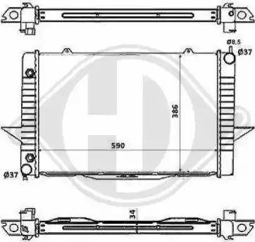 Diederichs 8139128 - Radiatore, Raffreddamento motore autozon.pro