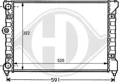 Diederichs 8138104 - Radiatore, Raffreddamento motore autozon.pro