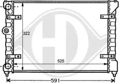 Diederichs 8138105 - Radiatore, Raffreddamento motore autozon.pro