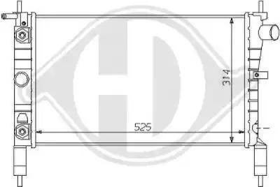 Diederichs 8125180 - Radiatore, Raffreddamento motore autozon.pro