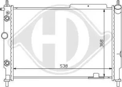 Diederichs 8125183 - Radiatore, Raffreddamento motore autozon.pro