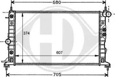 Diederichs 8125206 - Radiatore, Raffreddamento motore autozon.pro