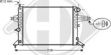 Diederichs 8125228 - Radiatore, Raffreddamento motore autozon.pro