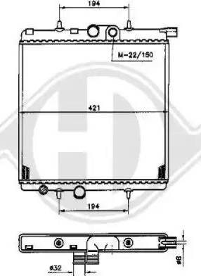 Diederichs 8126164 - Radiatore, Raffreddamento motore autozon.pro