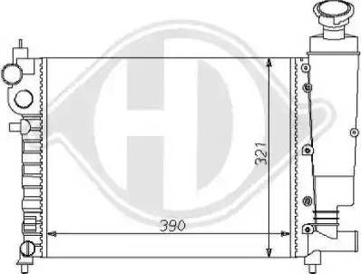 Diederichs 8126114 - Radiatore, Raffreddamento motore autozon.pro