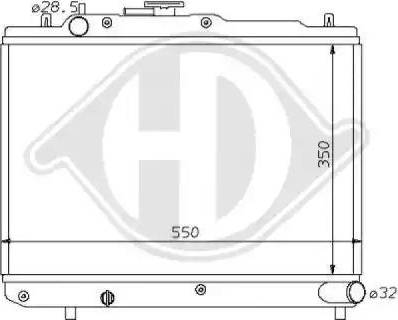 Diederichs 8120113 - Radiatore, Raffreddamento motore autozon.pro