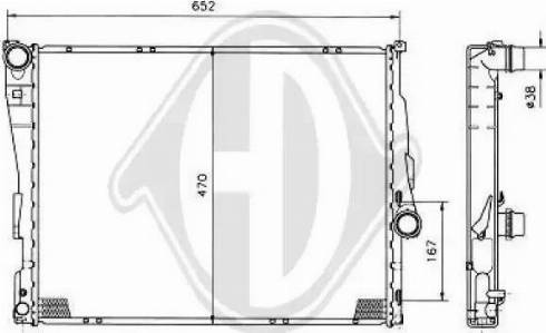 Diederichs 8121405 - Radiatore, Raffreddamento motore autozon.pro