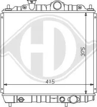 Diederichs 8122123 - Radiatore, Raffreddamento motore autozon.pro