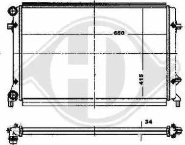 Diederichs 8221404 - Radiatore, Raffreddamento motore autozon.pro